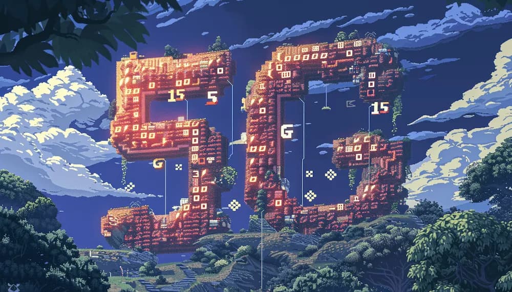 A huge structure symbolising the coming of 5g with a blue sky as background.