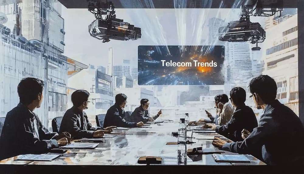 Conference Room Video Beam Sheds Word Telecom Trends All Team Sees