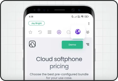 Custom tab with web view