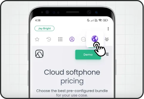 Custom tab with web view