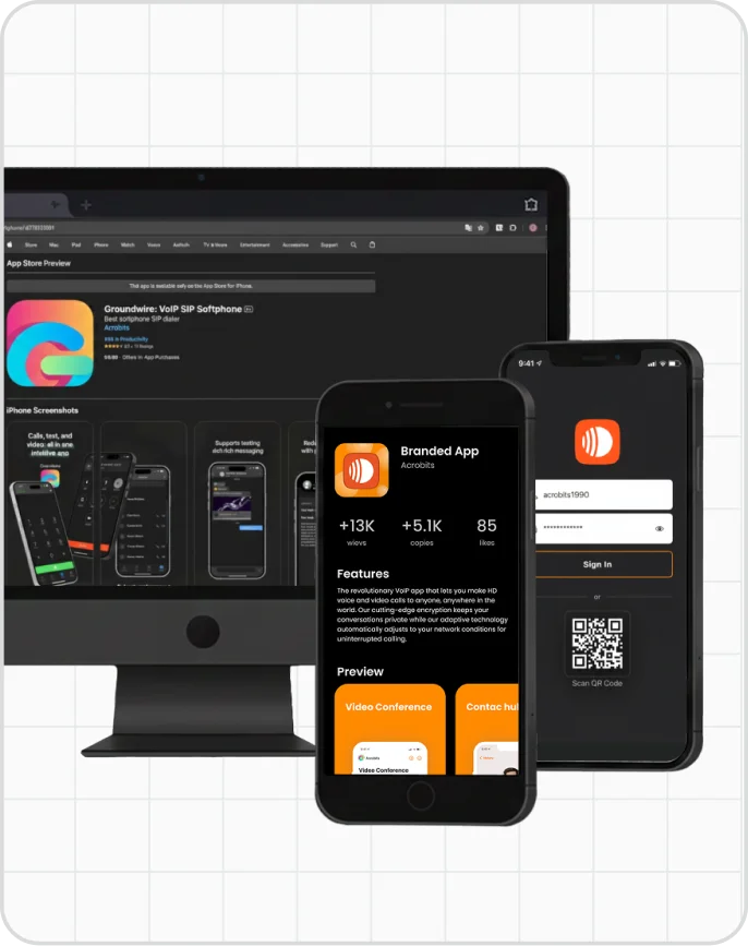 Cloud Softphone tab 1 view