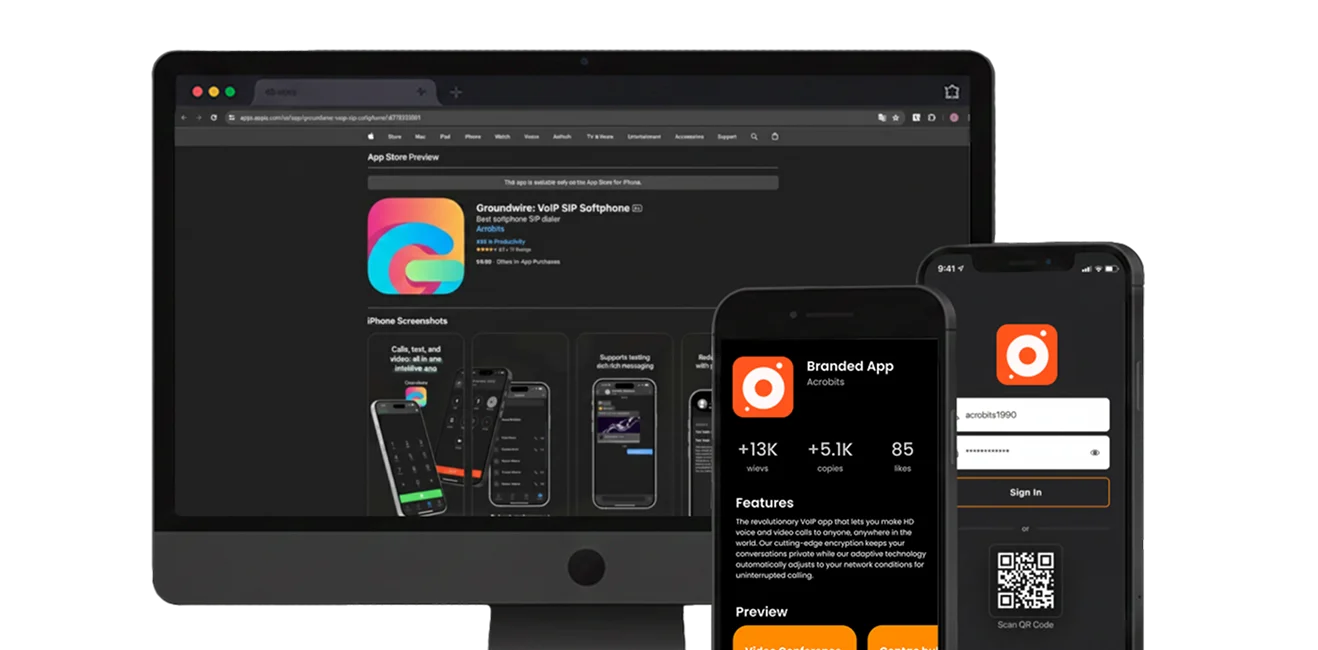 Cloud Softphone tab 1 view