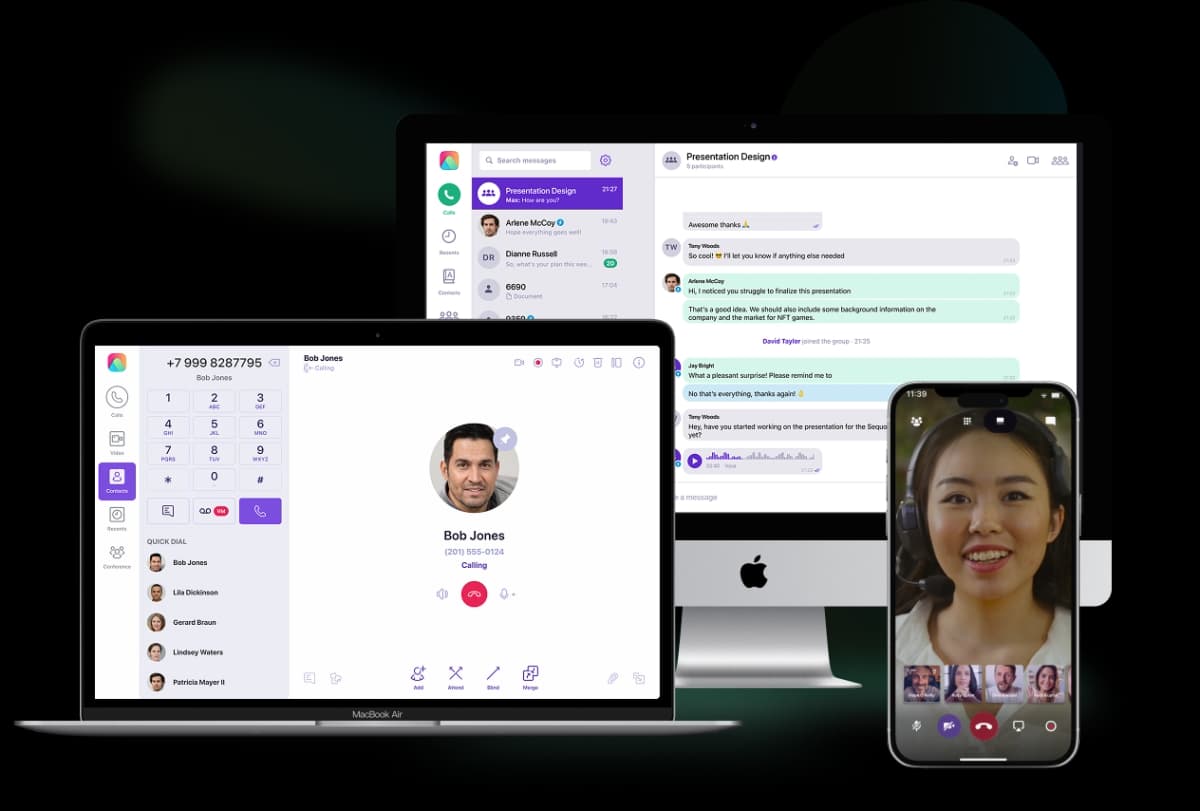 Cloud Softphone on desktop and phone