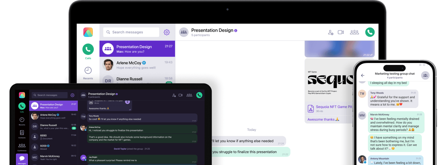 Make collaboration easy for one-to-one chats