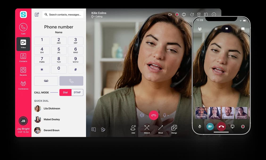 SuperPhone app mockup