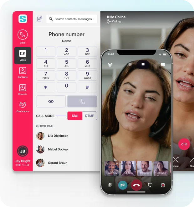 SuperPhone app mockup