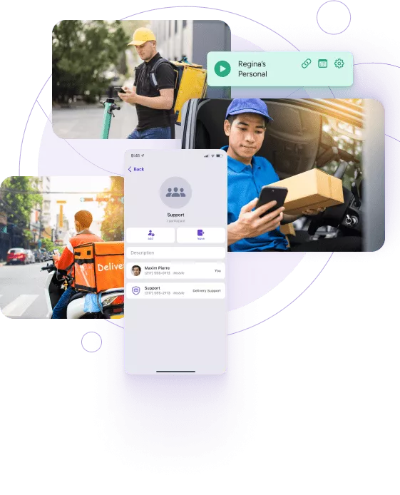 Add feature-rich communications to your delivery app