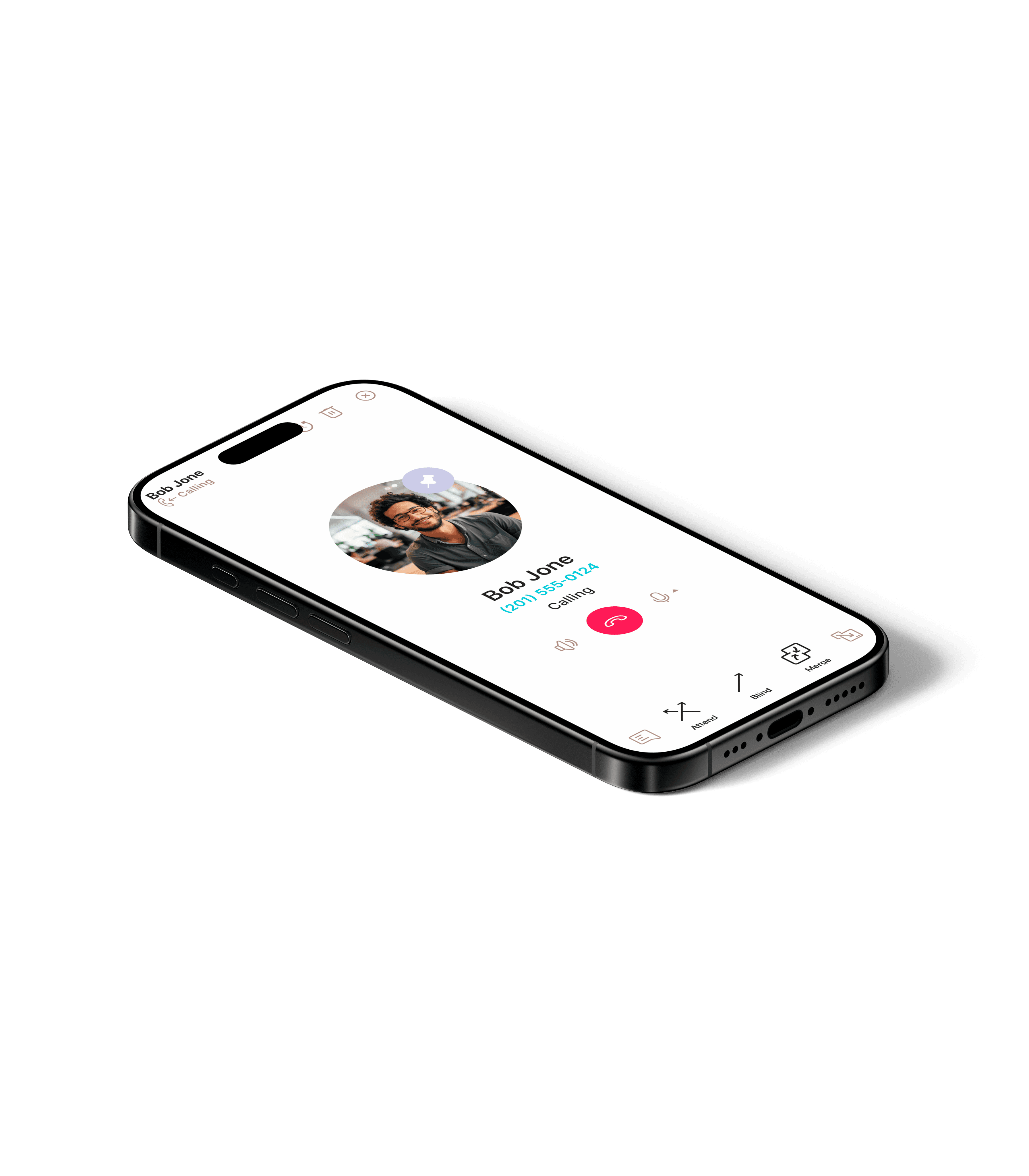 Cloud Softphone app on iPhone