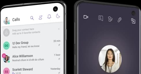 Cloud Softphone on mobile devices