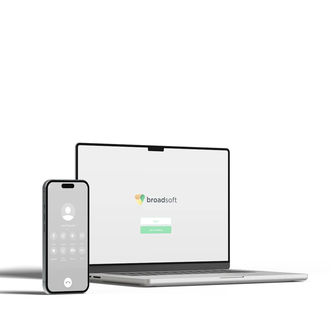 Legacy BroadSoft UC-One application on laptop and mobile