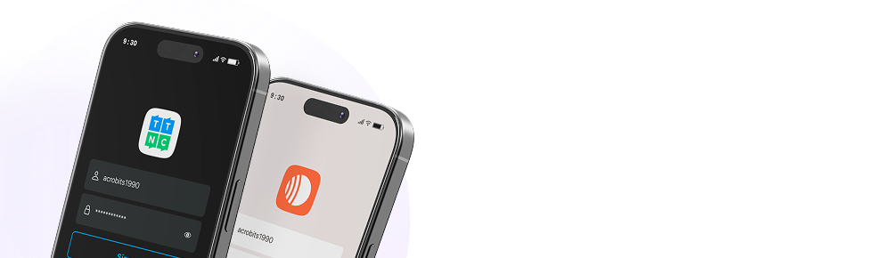 Branded softphone on a phone and MacBook