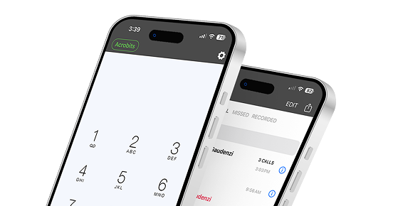 Cloud Softphone app on a phone