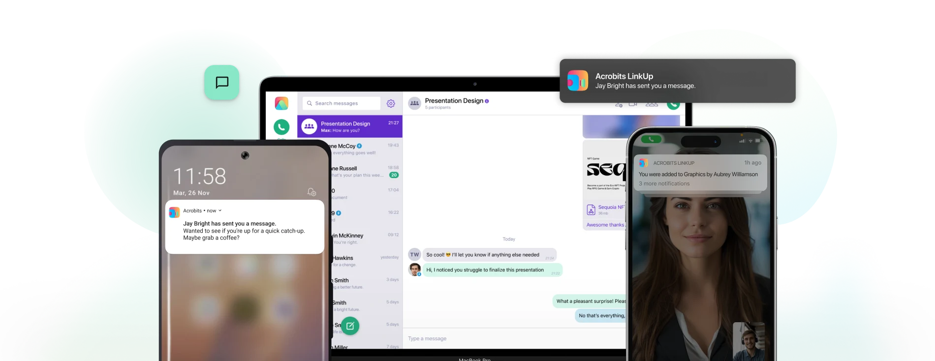 Softphone Hardware Interfaces Showing Firebare And Apple Push Notification