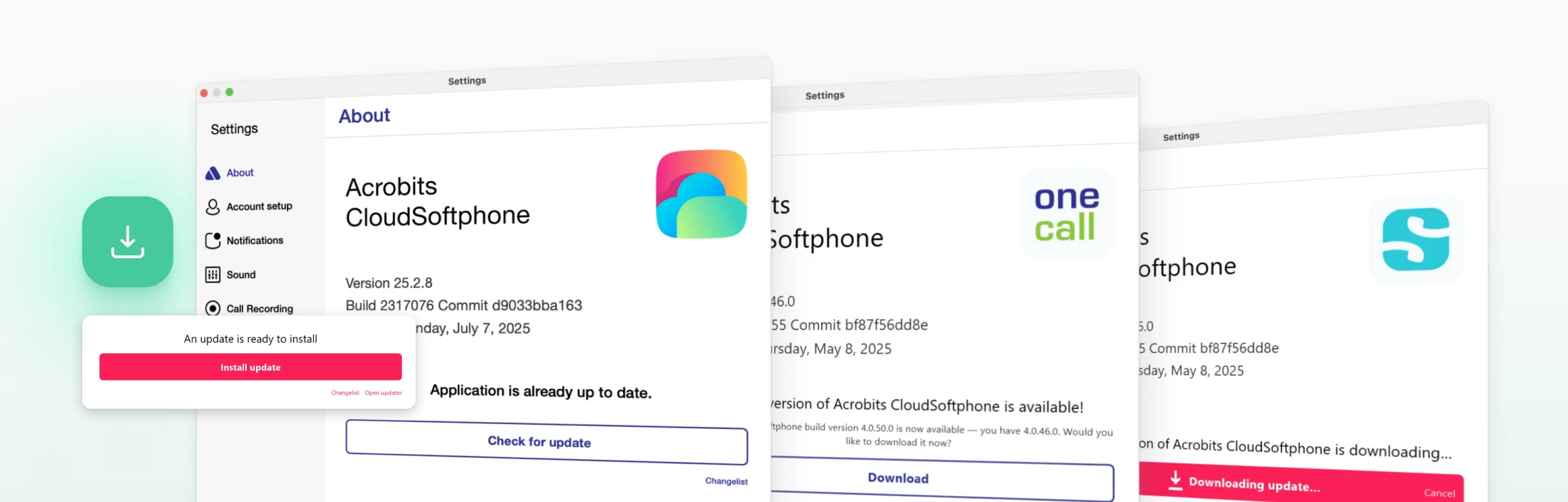 Cloud Softphone App Settings