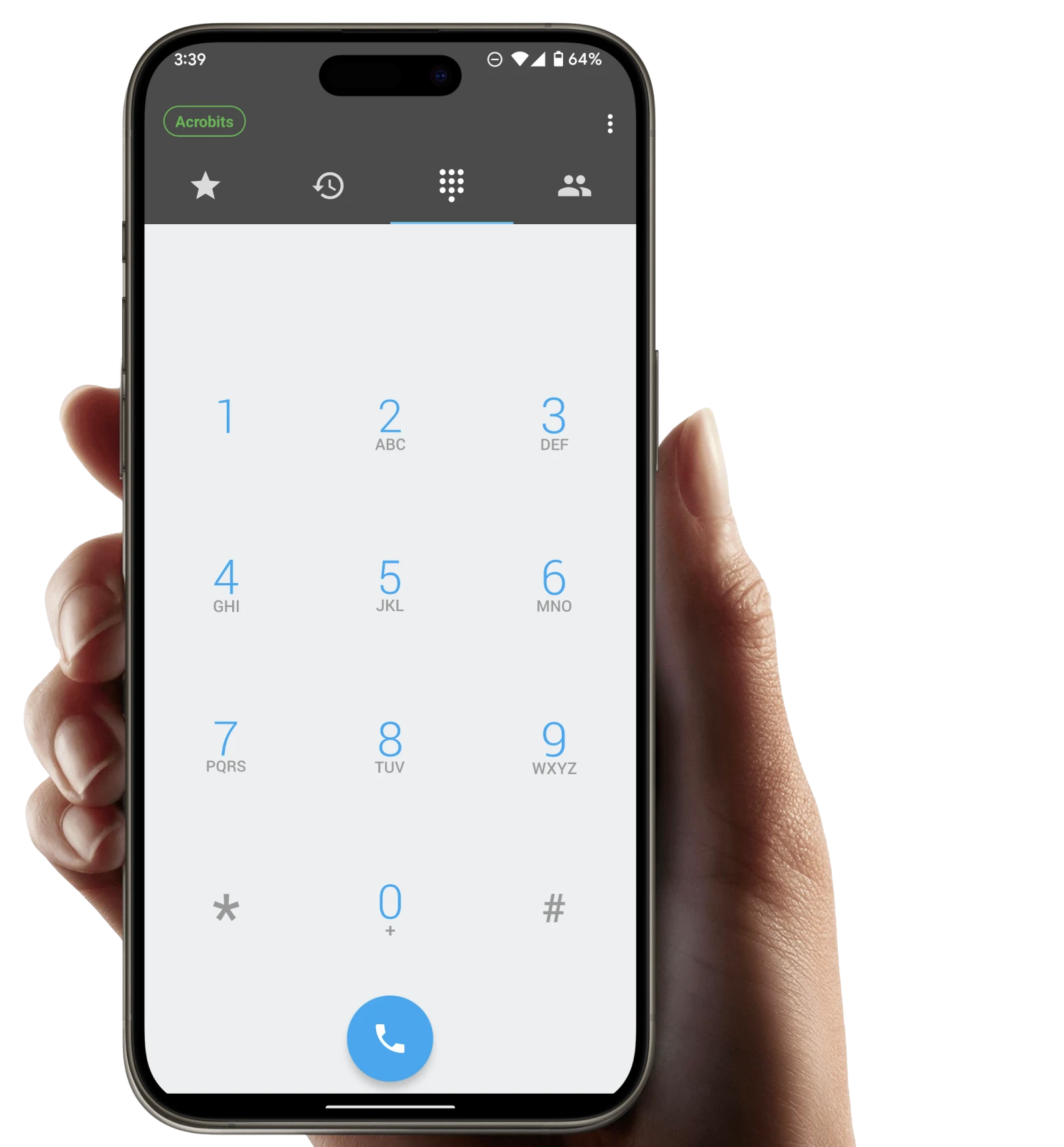 Hand Holding A Sip Client Softphone Dialer (1)